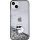 Karl Lagerfeld Karl Lagerfeld KLHCP15MLKCNSK iPhone 15 Plus 6.7" transparent hardcase Liquid Glitter Choupette