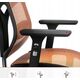 Krzesło biurowe Diablo Chairs Fotel ergonomiczny Diablo V-Basic: czarno-pomarańczowy