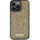 Guess Guess GUHCP15LPFGSBSD iPhone 15 Pro 6.1" żółty/yellow hardcase Rhinestone Metal Logo