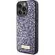Guess Guess GUHCP15LPFGSBSP iPhone 15 Pro 6.1" fioletowy/purple hardcase Rhinestone Metal Logo
