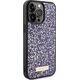 Guess Guess GUHCP15LPFGSBSP iPhone 15 Pro 6.1" fioletowy/purple hardcase Rhinestone Metal Logo