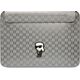 Karl Lagerfeld Karl Lagerfeld Sleeve KLCS14SAKHPKG 14" srebrny/silver Saffiano Monogram Ikonik