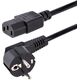 Kabel zasilający StarTech Cable StarTech EU Shuko to C13 1m Black