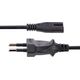 Kabel zasilający StarTech Cable StarTech EU Shuko to C7 2m Black