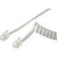 PremiumCord PremiumCord Kabel telefonní sluchátkový kroucený 4 žíly 4m - bílý