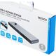 Adapter USB Deltaco USB-C jungčių stotelė DELTACO USB-C į HDMI/DisplayPort/USB-A/USB-C/atminties kortelės skaitytuvas, 3840x2160, PD 100W, pilka / USBC-HDMI21