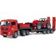 Bruder Man TGA z naczepą niskopodłogową i ładowarką teleskopową Manitou (MLT 633 02774)