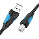 Kabel USB Vention USB-A - USB-B 3 m Czarny (VAS-A16-B300)