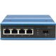 Switch Digitus Digitus 4-portowy przełącznik sieciowy Fast Ethernet PoE, przemysłowy, niezarządzany, 1 łącze SFP