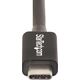 Kabel USB StarTech Thunderbolt - Thunderbolt 1 m Czarny (TBLT4MM1M)