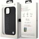 BMW BMW Leather Hot Stamp MagSafe - Etui iPhone 15 (Czarny)