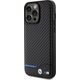 BMW BMW Leather Carbon Blue Line - Etui iPhone 15 Pro Max (czarny)
