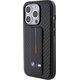 BMW BMW Grip Stand Smooth & Carbon - Etui iPhone 15 Pro (czarny)