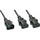 Kabel zasilający Lindy CABLE POWER C14 TO 2 X C13/1M 30363 LINDY
