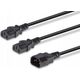 Kabel zasilający Lindy CABLE POWER C14 TO 2 X C13/1M 30363 LINDY