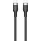 Kabel USB HyperDrive USB-C - USB-C 1 m Czarny (HJ4001BKGL)