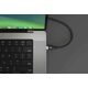 Kabel USB HyperDrive USB-C - USB-C 2 m Czarny (HJ4002BKGL)