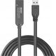Kabel USB Lindy USB-A - USB-C 10 m Czarny (43376)
