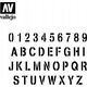 Vallejo Vallejo: Stencils - Stamp Font