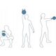 Kettlebell Umbro HANTLA KOMPOZYTOWA KETTLEBELL 4 KG ODWAŻNIK UMBRO