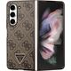 Guess Guess GUHCZFD5P4TDPW F946 Z Fold5 brązowy/brown hardcase Leather 4G Triangle Strass