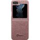 Guess Etui Guess GUHCZF5HGGSHP Samsung Galaxy Z Flip 5 hardcase Glitter Script różowy/pink