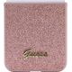 Guess Etui Guess GUHCZF5HGGSHP Samsung Galaxy Z Flip 5 hardcase Glitter Script różowy/pink