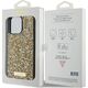 Guess Guess GUHCP15XPFGSBSD iPhone 15 Pro Max 6.7" żółty/yellow hardcase Rhinestone Metal Logo