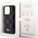 Guess Guess GUHCP15XPSQSQSK iPhone 15 Pro Max 6.7" czarny/black hardcase Quilted Metal Logo