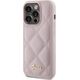 Guess Guess GUHCP15XPSQSQSP iPhone 15 Pro Max 6.7" różowy/pink hardcase Quilted Metal Logo