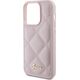 Guess Guess GUHCP15XPSQSQSP iPhone 15 Pro Max 6.7" różowy/pink hardcase Quilted Metal Logo