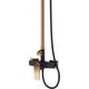 Deszczownica Invena DESZCZOWNIA Z BATERIA NATRYSK MIDNIGHT INVENA TREND, BLACK/ GOLD ROSE