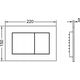 Przycisk spłukujący Tece TECEnow - przycisk spłukujący do WC z tworzywa, grafit metaliczny