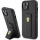Ferrari Ferrari FEHCP15SGSPSIK iPhone 15 / 14 / 13 6.1" czarny/black hardcase Grip Stand Metal Logo