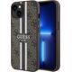 Guess Guess GUHMP15SP4RPSW iPhone 15 / 14 / 13 6.1" brązowy/brown hardcase 4G Printed Stripes MagSafe