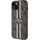 Guess Guess GUHMP15SP4RPSW iPhone 15 / 14 / 13 6.1" brązowy/brown hardcase 4G Printed Stripes MagSafe