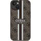 Guess Guess GUHMP15SP4RPSW iPhone 15 / 14 / 13 6.1" brązowy/brown hardcase 4G Printed Stripes MagSafe
