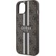 Guess Guess GUHMP15SP4RPSW iPhone 15 / 14 / 13 6.1" brązowy/brown hardcase 4G Printed Stripes MagSafe