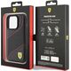 Ferrari Ferrari FEHCP15LPWAK iPhone 15 Pro 6.1" czarny/black hardcase Perforated Waves Metal Logo