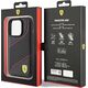 Ferrari Ferrari FEHCP15LPWAK iPhone 15 Pro 6.1" czarny/black hardcase Perforated Waves Metal Logo