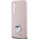 Karl Lagerfeld Etui Karl Lagerfeld KLHCS23FESMHCNPP Samsung Galaxy S23 FE Silicone Choupette Metal Pin różowy/pink