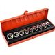 Geko 9el.kpl.nasadek torx E10-24,1/2"GEKO,walizka(20)