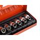 Geko 9el.kpl.nasadek torx E10-24,1/2"GEKO,walizka(20)