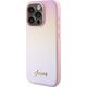 Guess Guess GUHCP14XPSAIRSP iPhone 14 Pro Max 6.7" różowy/pink hardcase Saffiano Iridescent Script