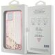 Guess Guess GUHCP15MLFCSEGP iPhone 15 Plus / 14 Plus 6.7" różowy/pink hardcase Liquid Glitter Gold Stripes