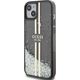 Guess Guess GUHCP15MLFCSEGK iPhone 15 Plus / 14 Plus 6.7" czarny/black hardcase Liquid Glitter Gold Stripes