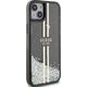 Guess Guess GUHCP15MLFCSEGK iPhone 15 Plus / 14 Plus 6.7" czarny/black hardcase Liquid Glitter Gold Stripes