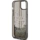 Guess Guess GUHCP15MLFCSEGK iPhone 15 Plus / 14 Plus 6.7" czarny/black hardcase Liquid Glitter Gold Stripes
