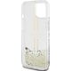 Guess Guess GUHCP15MLFCSEGT iPhone 15 Plus / 14 Plus 6.7" transparent hardcase Liquid Glitter Gold Stripes