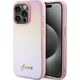 Guess Guess GUHCP15XPSAIRSP iPhone 15 Pro Max 6.7" różowy/pink hardcase Saffiano Iridescent Script